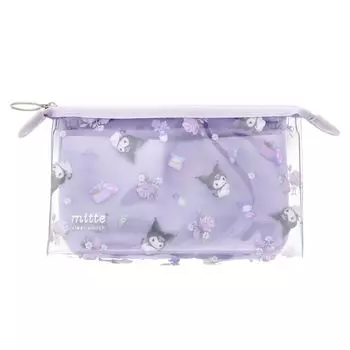 Sunstar Stationery Sanrio Clear Pouch mitte Mitte Machi Kuromi Violet S2318423