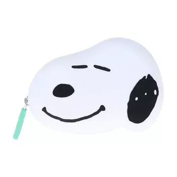 Sunstar Stationery Snoopy Pouch Silicone COMICAL SCENES Green S2322064