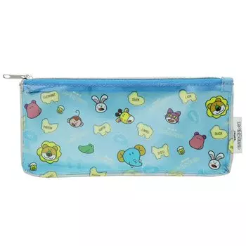 Sunstar Stationery Tabekko Animal Pen Case Clear Retro S1425056