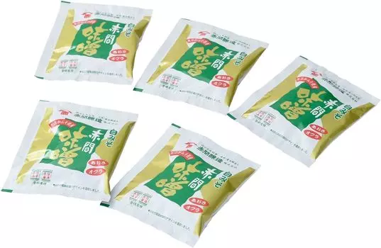 Суп мисо Akama Jozo Freeze Dried, белый мисо/синий, 8,9 г x 5