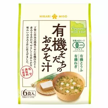 Суп мисо Hikari Miso Organic Sodachi, 6 порций x 6 пакетиков