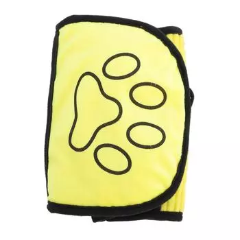 Super Absorbent Pet Towel Soft Thick Machine Washable Microfiber Quick Drying Dog Towels for Cats жёлтый