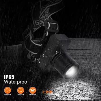 Super Bright LED Headlamp 3 Modes Headlight Waterproof Head Lamp High Lumen Head Flashlight for Camping Hiking Hunting