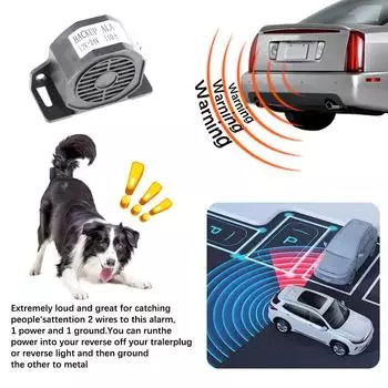 Super Loud Car Air Horn Set 12V/24V Vehicle Reversing Reminders For SUV Boat Truck Reverse Horn Alarm Backup Siren Beeper