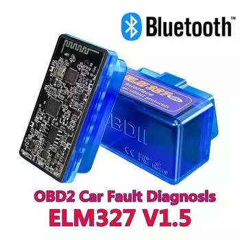 Super Mini ELM327 OBD2 V1.5 Bluetooth 5.0 OBD V2.1 V1.5 Последняя версия Новый автоматический сканер OBD Код считыватель Инструмент Диагностический инструмент для автомобиля