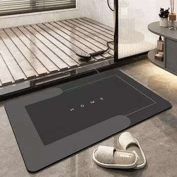 Super Non-slip Bathroom Mats Absorbent Quick-drying Mats Diatomaceous Earth Non-slip Foot Mats Bathroom Bathtub Non-slip Mats 40x60cm
