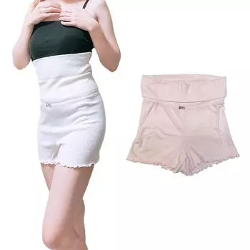 Super Soft and Comfortable Warm Belly Wrap Pants Mellow Hem High Waist Innerwear Long Belly Wrap [kokoromeika] Women s (White)