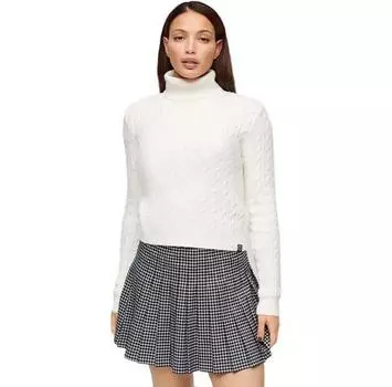 Superdry Свитер с высоким воротом Fitted Cable S