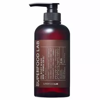 SUPERFOOD LAB Мыло с маслом красоты, увлажняющее биотиновое масло, 480 мл, бутылка, один предмет, мыло для тела, аромат потницы, органическое старение, запах мертвый