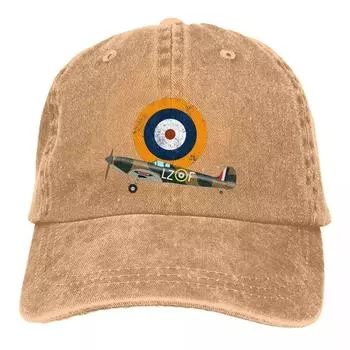 Supermarine Spitfire RAF WW2 Самолет Flugzeug MKI Delete Бейсболка Мужские ковбойские шляпы Козырек Snapback Кепки Lover Adjustable