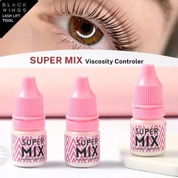 SUPERMIX раствор для химической завивки ресниц, смешивающий раствор, blackwings кератин, хирургическая смесь для завивки ресниц, увеличивающая вязкость, завивка ресниц