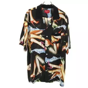Supreme 15SS Heel Pattern Short sleeve Open collar shirt L Open collar Men s Used