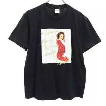 Supreme 20FW Сделано в США Футболка с коротким рукавом S черный Мужская Б/У
