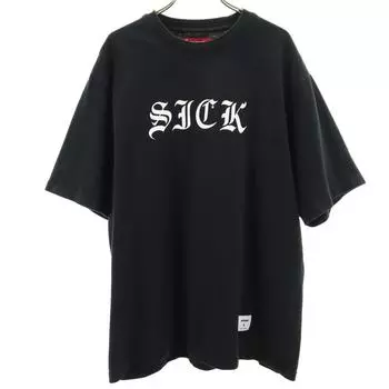 Supreme 24SS Футболка SICK с коротким рукавом L черный Мужская Б/У