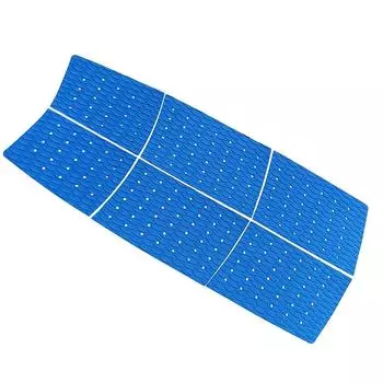 Surfboard Traction Pad 6 Pieces Full Deck Grips Stomp Pads +3M Adhesive Blue