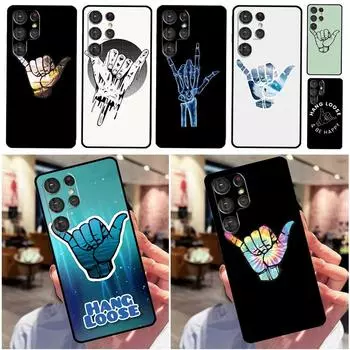 Surfer Surf Hang Loose Case For Samsung Galaxy S21 S22 Ultra Plus S8 S9 S10 Note 10 20 Ultra S21 FE S20 FE Cover Galaxy S22