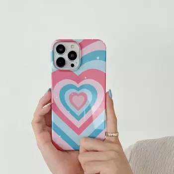Surround Love Блестящий Красочный Сердце Радуга Жесткий Защитный Чехол Для ПК Высококачественный Чехол Для Телефона Ins Для Iphone 13 Pro Max X Xr Xsmax 11 12 For iphone 13pro