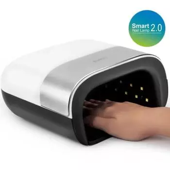 Сушилка для ногтей SUN3 Smart 2.0 48 Вт УФ-светодиодная лампа для ногтей с интеллектуальным таймером и памятью, невидимый цифровой дисплей таймера, сушилка для ногтей UK