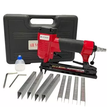 Sutekus Staple Air Tacker 10J Стандартная длина стопы Нормальное давление 800 скоб в комплекте Алюминиевый корпус Прочный 10-22 мм SJ10/22R