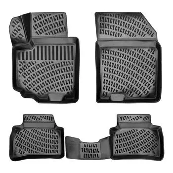 Suzuki SX-4 (After 2013) High-Quality and Durable Rubber Car Floor Mats - Odorless, Non-Slip, Long-Lasting