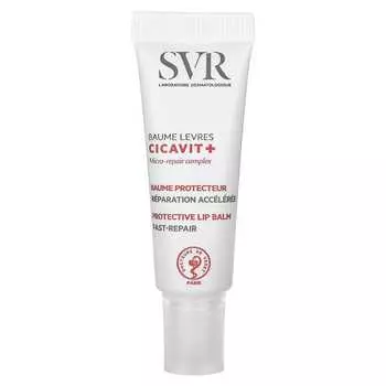 SVR, Cicavit+, бальзам для губ, без отдушек, 0,35 унции (10 г)