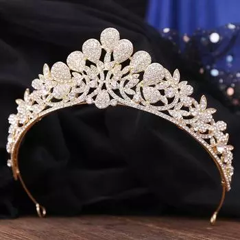 Свадебная тиара из сплава павлина со стразами, корона для дам, свадебная корона для невесты, аксессуары для волос