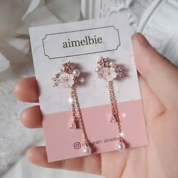 Свадебный букет Серьги