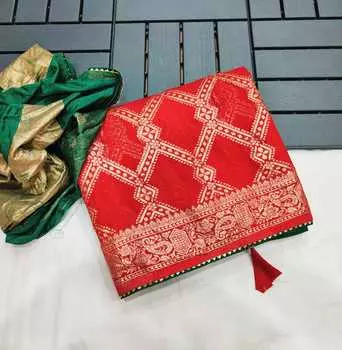 Свадебный дизайнер Новая коллекция Diwali Special Женские сари, с блузкой