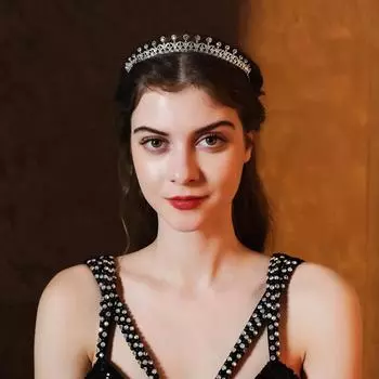 Свадебный головной убор в западном стиле, новый барочный сплав со стразами, корона для фотосъемки, свадебная корона