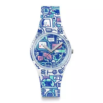 [Swatch] Часы B-BOT SO28Z702 Белые