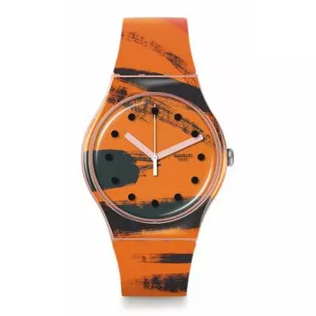 [Swatch] Часы BARNS-GRAHAM S ORANGE AND RED ON PINK SUOZ362 Pink