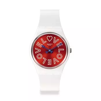 [Swatch] Часы PUREST LOVE ко Дню святого Валентина SO28W109 Белые