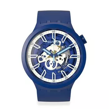 [Swatch] Часы Swatch ISWATCH BLUE BIG BOLD SB01N102 Синие