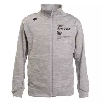 Sweat Jacket Descente Jersey Sweat Absorbent Quick Drying Stretch Training Gym Gray S [Move Sports] Men s серый