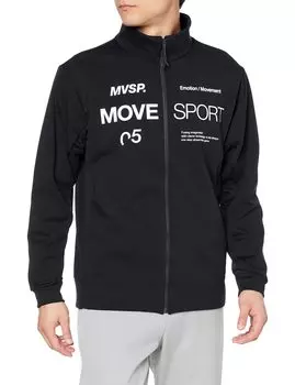 Sweatshirt Descente Harikoshi Stretch Lightweight Collar Training BK XO [Move Sports] Stand-Up Men s