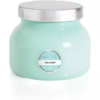 Свеча Capri Blue Volcano — Роскошная консервированная свеча Aqua Petite Iconic — Соевая свеча со вкусом сладких цитрусовых и тропических фруктов — Бытовая ароматерапия