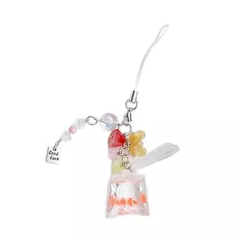 Sweet Small Fish Flowers Phone Charm Straps Car Key Hangings Pendants Fashion Bag Decoration Lanyard Purse Accessories оранжевый