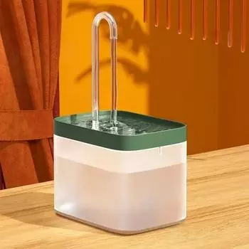 Сверхтихий USB-поильник для домашних животных объемом 1,5 л со встроенным фильтром для кошек и собак, автоматическим диспенсером для воды, бесшумной миской для питья USB Plug