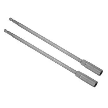 Сверло CoCud Quick Change Nut Setter Driver 10 мм, метрическое, длина 250 мм, хвостовик с прямым хвостовиком, набор из 2 1/4 CR-V, немагнитное