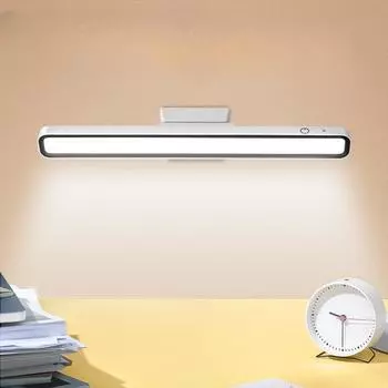 Светодиодная крутая лампа для студенческого общежития, лампа для глаз, USB, беспроводная зарядка, ночник, дистанционное управление, регулируемый заполняющий свет Charging model белый