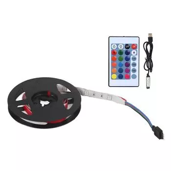 Светодиодная лента DC 5V USB 5050 RGB гибкая светодиодная для ТВ-фонов 5 м 150 светодиодов