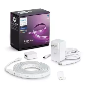 Светодиодная лента Philips Hue LED Tape Light Ribbon Plus длиной до 10 м, интеллектуальная лента, светодиодная лампа, совместимая с Alexa, многоцветная лампочка с 16 миллионами цветов