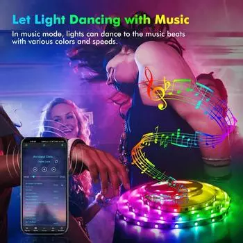 Светодиодная лента RGB 5050 Bluetooth Smart APP пульт дистанционного управления USB 5V гибкая диодная лента светодиодная лампа лента для домашнего декора комнаты вечеринки 1m