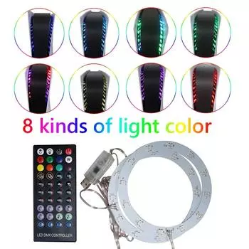 Светодиодная лента RGB для консоли PS5, гибкие световые наклейки с пультом дистанционного управления