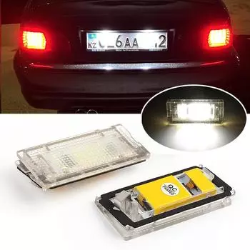 Светодиодная подсветка номерного знака Светодиодная подсветка Canbus Auto Tail Light Белые светодиодные лампы 2 шт. Лампа для номера автомобиля Для BMW 3er E46 4D