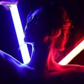 Светодиодная заполняющая лампа Светодиодная лампа для видеосъемки Tiktok Лампа для фотосъемки Перезаряжаемая аккумуляторная вспышка Цветная лампа для селфи 17cm синий