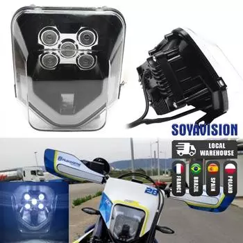 Светодиодные фары дальнего/ближнего света DRL для мотоцикла Husqvarna TE FE 200 250 350 450 501 701 H4