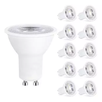 Светодиодные лампы 7W GU10, прожектор, для кухонь, спален, прихожих 10 Pc белый