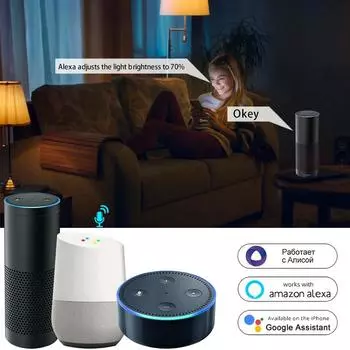Светодиодные лампы Wi-Fi Tuya Smart Lamp E14 220V Led Candle Light Smart Life Alexa Google Alice Голосовое управление Бытовая техника с регулировкой яркости 5W