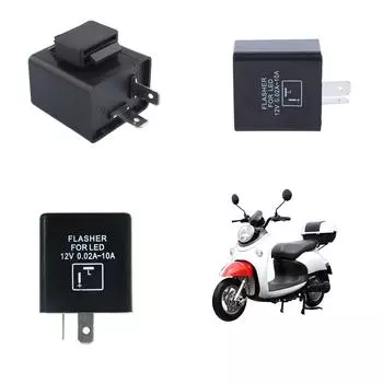 Светодиодные реле мигалки для лампочек, светодиодный указатель поворота, исправление быстрой гипервспышки, 2-контактные светодиодные реле поворота для мотоцикла